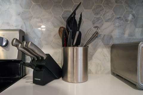 kitchen has all the supplies you could need
