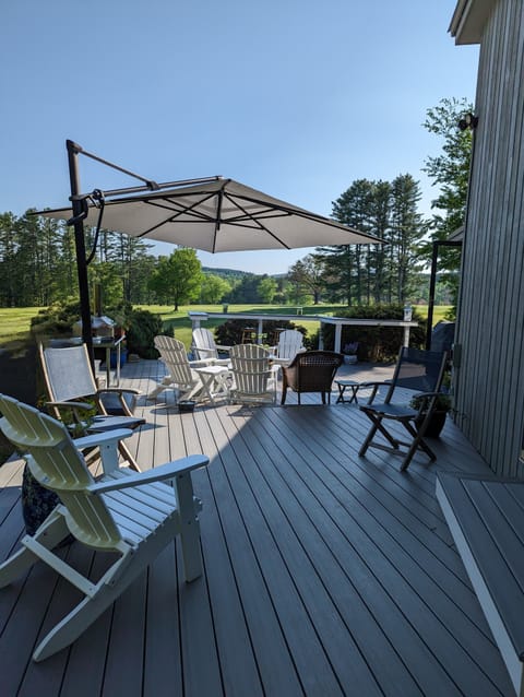 Back Deck, Adirondeck Chairs, Umbrella, Solo