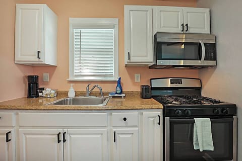 Gas stove for making a little light meal.