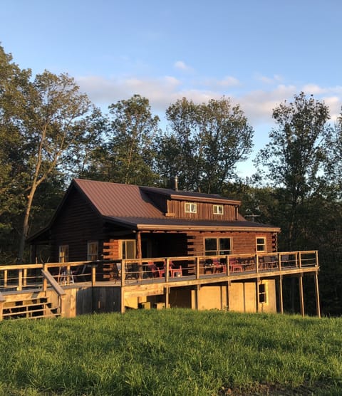 Cabin view from firepit