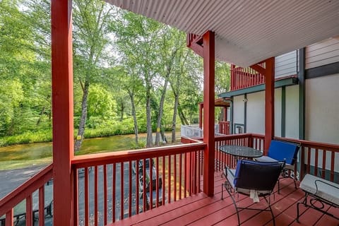 Porch with view of river