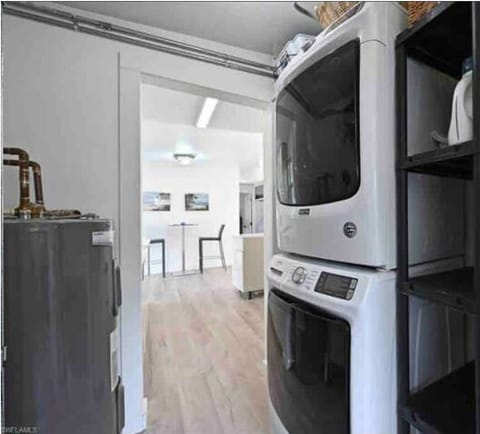 Front load washer and dryer available for guest use. 