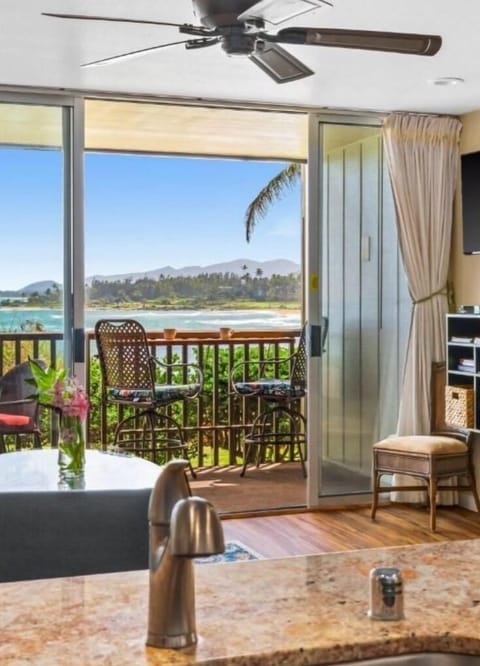 Kitchen view looking out to Wailua Bay!