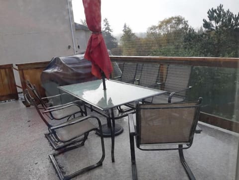 Back deck from kitchen nook.