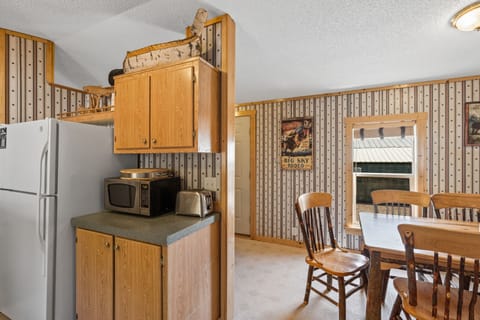 View of dining room from kitchen