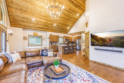 Great room with 65” LED High Definition Streaming TV