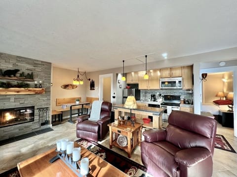 The living room provides space for the whole family to gather.