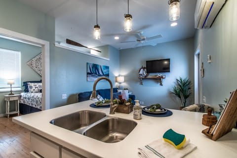 Living room with bedroom