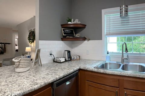 A close up of the kitchen!