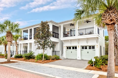 Front of carriage house above the garage!