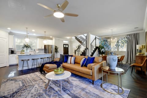 Sectional couch and open floor plans is great for entertaining 