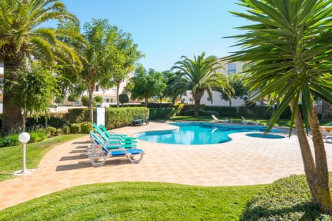 Outdoor pool area