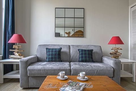 Studio Le Bois Flotté - Sitting area, High-end Sofa-bed (4'7"x6'7")