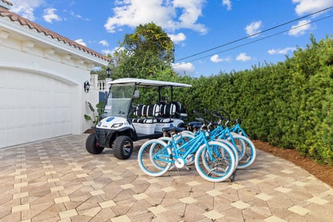 6 Seater Golf Cart and 6 bikes included