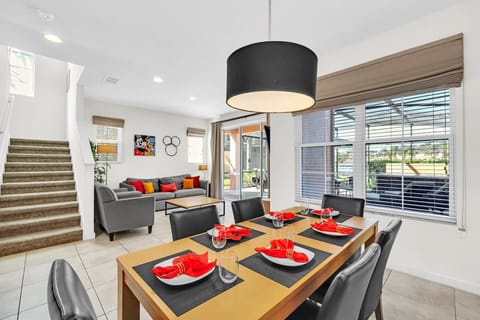 Dine in style in this Mickey-inspired dining room
