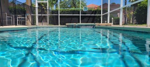 Private Pool with security fence for children and BBQ