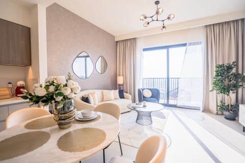 Family Apartment | Living area | 55-inch Smart TV with cable channels, TV