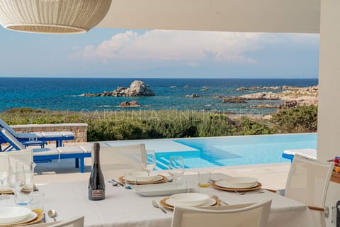A superb white villa with private pool in Portobello di Gallura, Sardinia.