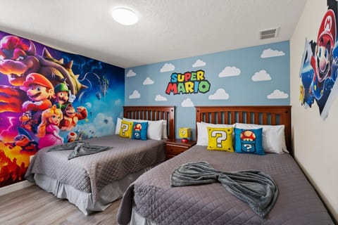 Two Queens Bedroom 7 Upstairs Super Mario