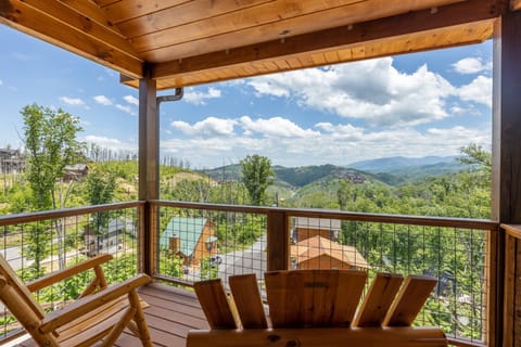 VIEWS! Second level Queen bedroom private deck