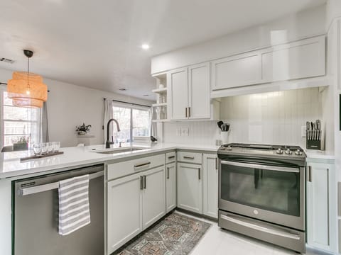 Fully stocked kitchen with everything you need! Perfect for longer stays