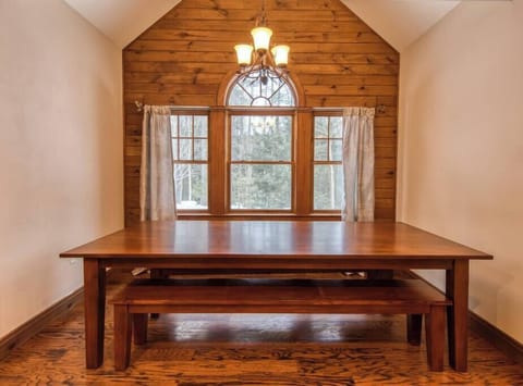 Beautiful Crate & Barrel 104" dining table suitable for 10 guests.