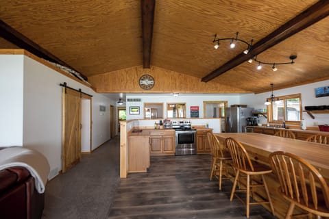 Kitchen and large island 