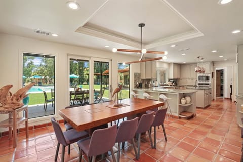 Dining table with add on for 12