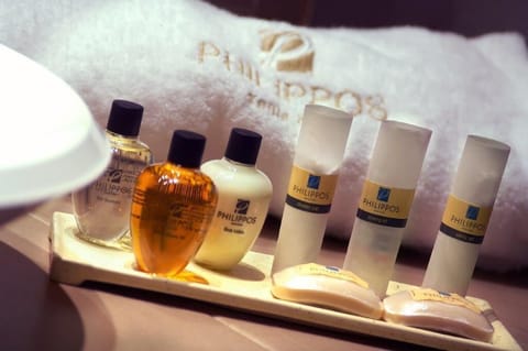 Free toiletries, hair dryer, slippers, bidet