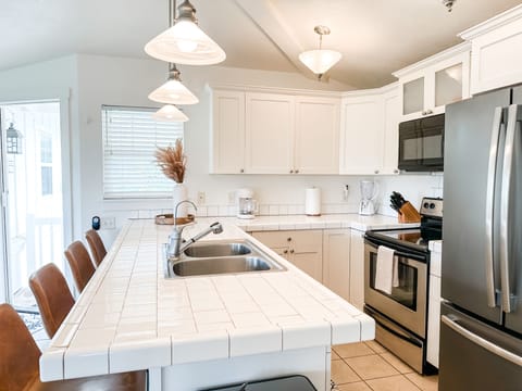 Kitchen fully supplied with everything you need for gourmet cooking!