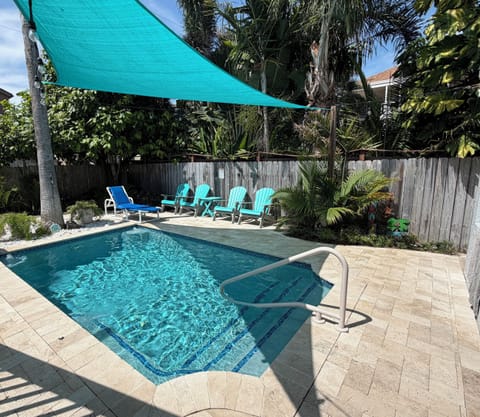 Poolside at Just Beachy Campeche… because every great beach vacation deserves a private pool!