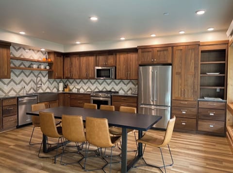 Large kitchen and dining space that seats 8