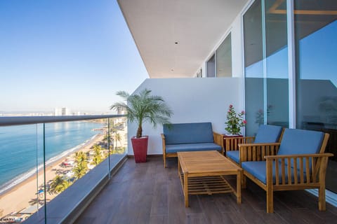 Private balcony with seating space