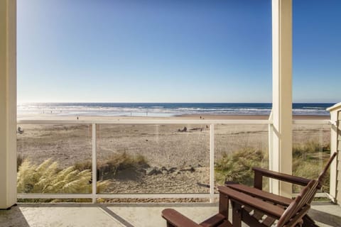 Private beachfront balcony.