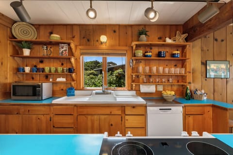 Fully-equipped kitchen makes at-home meals and snacks a breeze.