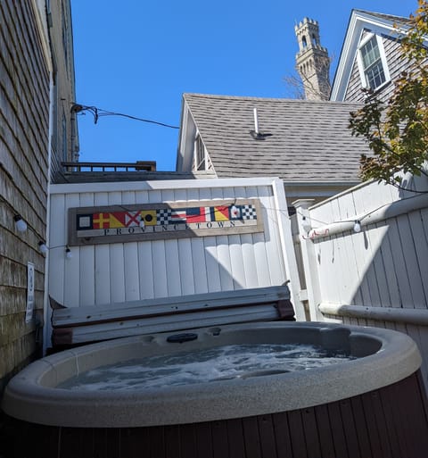 Your private hot tub, perfect for relaxing at the end of the day