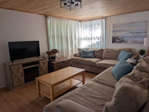 Living area, television.