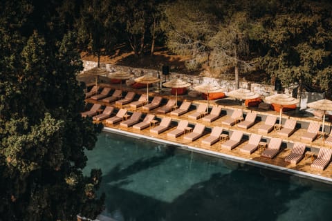 Outdoor pool, open 8:00 AM to 9:00 PM, pool umbrellas, sun loungers