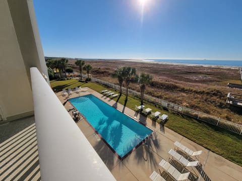 Left Pool Fron Balcony - pool view