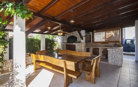 Terrace with BBQ and dining area