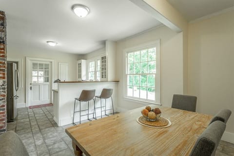 dinning area and view of kitchen