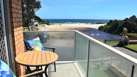 Balcony and view.