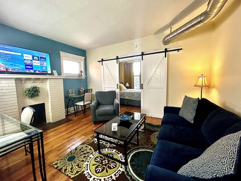 Smart TV and queen-sized sleeper sofa