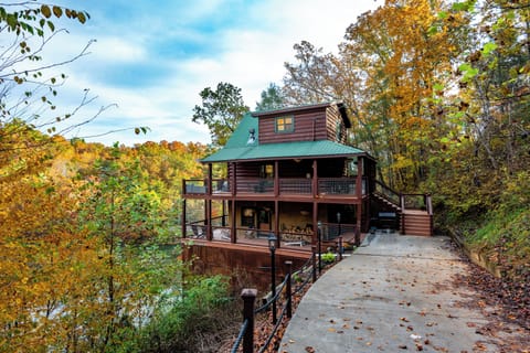 Enjoy the splash of color of old growth trees along with lake views