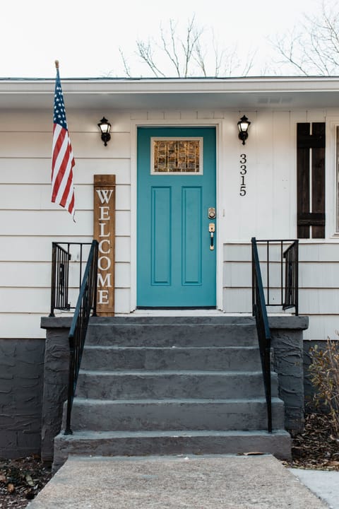 Front of house entrance.