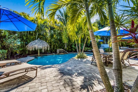 Tropical-Style Pool Hangout