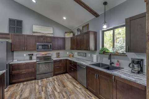 Kitchen has everything you need for meal time or snacks