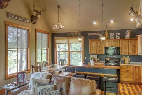 Open concept kitchen and dining room