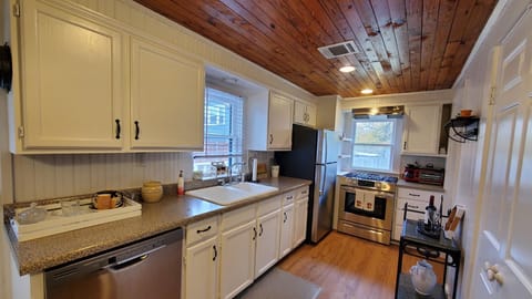 Kitchen with stainless appliances