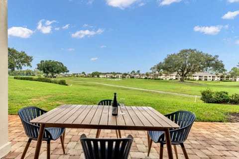 The perfect place to enjoy your favorite beverage & watch the golfers play through!